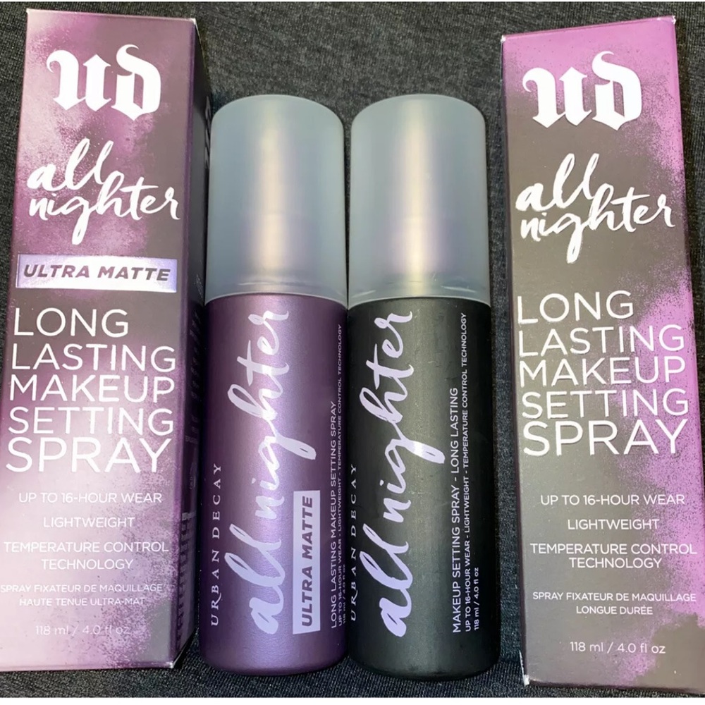 2 full size Urban Decay All Nighter setting sprays